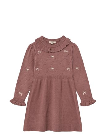 Fliink Alon Bow Dress - Pink - 3 Y