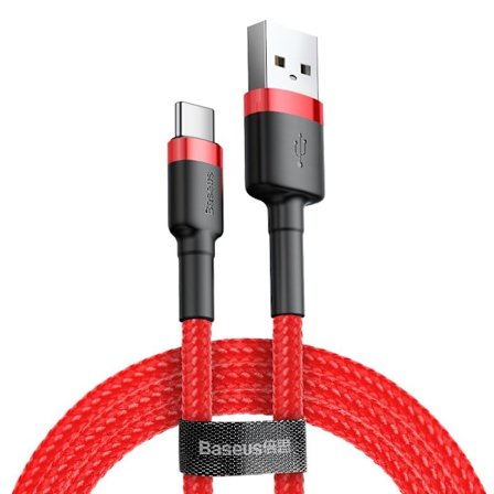 Baseus kabel Cafule USB - USB-C 3m 2A röd
