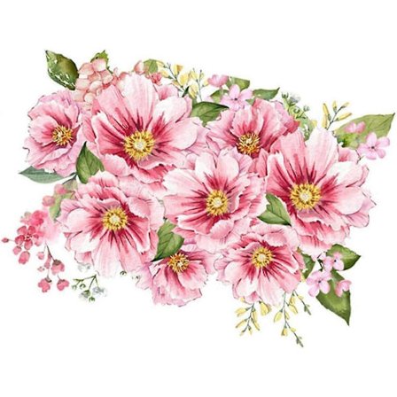 Grønt Blad Blomster Toalettlokkdekor Klistremerke med Plante- og Blomstermotiv