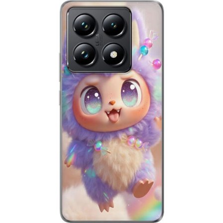 Kompatibelt Mobilskal till Xiaomi Xiaomi 14T Pro Söt kawaii-figur med stora glittrande ögon, regnbågsfärger och mjuk 3D-stil, perfekt barnillustra
