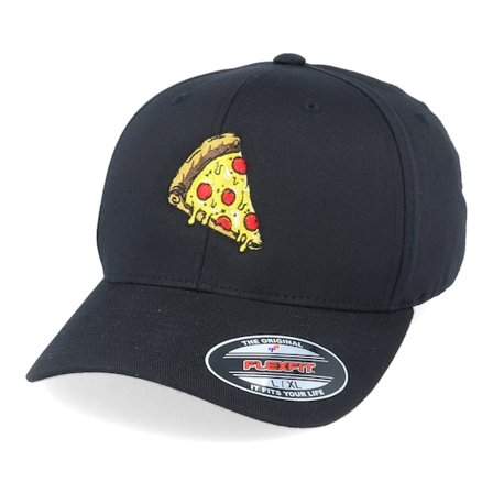 Iconic - Noir flexfit Casquette - Pizza Slice Of Heaven Black Flexfit @ Hatstore