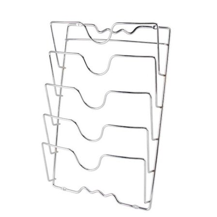 Simple Houseware Väggmonterad lockhållare för kastruller och stekpannor, kromfinish