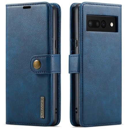 DG.MING 2-in-1 Magnet Wallet Google Pixel 7 Pro Blue