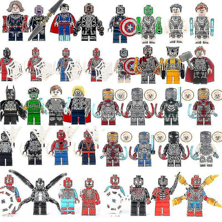40 stk. Avengers Minifigurer Byggeklodser Legetøj Actionfigurer Kits