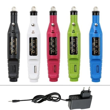 Elektrisk fil, elektrisk neglefil, 6 bits inkludert