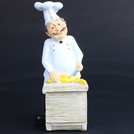 Hylla Staty Spis Baker Series Figurine Ornament Resin Compact Bar Butiksdekoration för hem kök