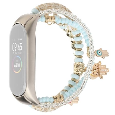 Xiaomi Mi Smart Band 4 / 3 coolt klockarmband i bohemisk pärlstil - Blå