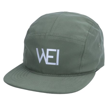 Wei - Groen 5panel Cap - Woah Flat Olive/Reflective 5-Panel @ Hatstore
