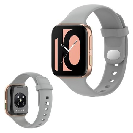 Oppo Watch (41mm) simple silikon klockarmband - grå