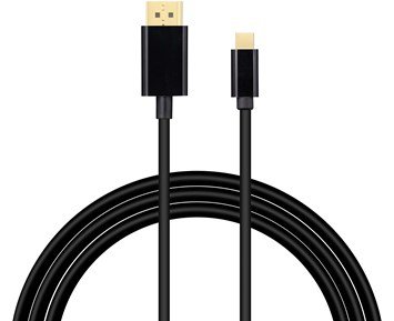 Andersson-USB-C-DP - 8K 2M Black-USB-C til DisplayPort 8K 60 Hz kabel-Computer accessories-USB-C-kabler