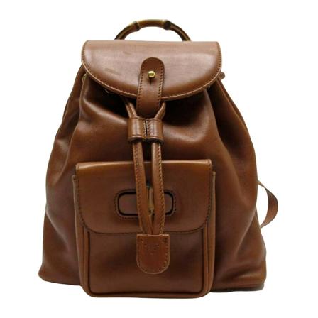 Gucci Vintage Rugzaks , Bruin , Dames , Maat: ONE Size Vintage Tassen