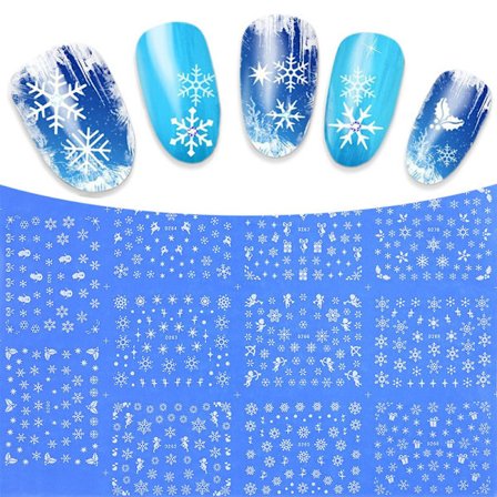 11st sheets Christmas nail decorations snowflakes