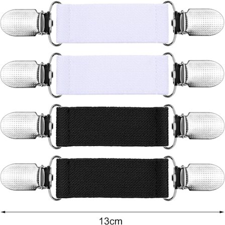 4 stk. Kjole Sjal Klips Retro Genser Krage Klips Retro Cardigan Klips Sjal Klips Hanske Klips for Menn og Kvinner, Bl