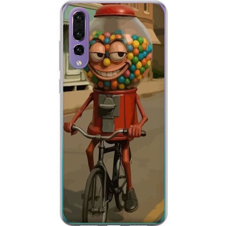 Kompatibelt Mobilskal till Huawei Huawei P20 Pro Italian Brainrot godismaskin – Tuggummimaskin cyklar i retrostil
