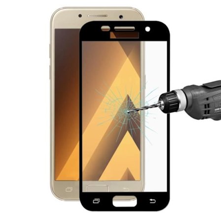 HAT PRINCE Skärmskydd i härdat glas till Samsung Galaxy A5 (2017) SM-A520F 2.5D 0.26mm Full Age - Svart