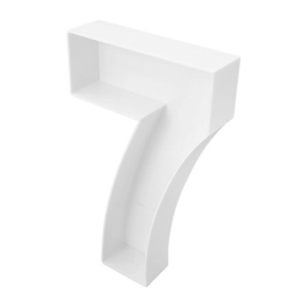 Nummer 7 Kæmpestor Tal Til Ballonfyldning Nummer Telt Festdekorationer 75.00X42.50X15.00CM 1-pak