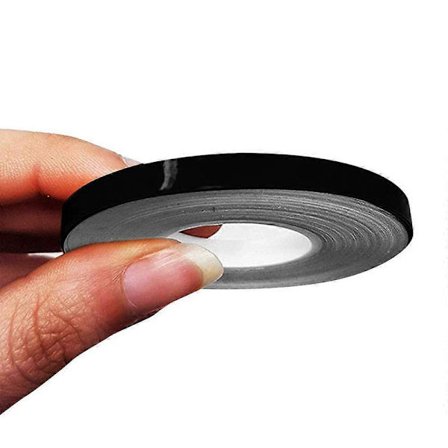 Pyntestriber Klæbestrimler til Biler, Sort, 5 mm x 50 m