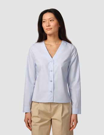 Shaping New Tomorrow - Dame - Madison Blouse - Powder Blue - Størrelse L