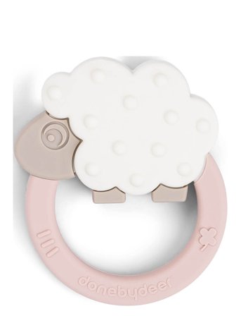 Teether Sheepy Powder Pink D By Deer