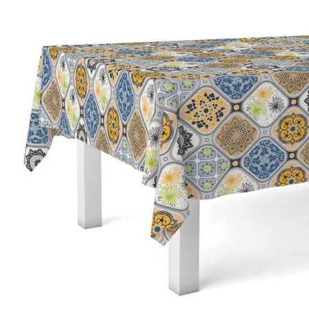 Bordduk Martina home - JUCAR - Duk i vaxduk Blå 200 x 140 cm