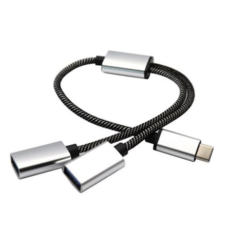 Typ C OTG-adapter med power 2/3 i 1 USB C OTG-adapter Typ C till USB 2.0 multifunktionsdelarkabel