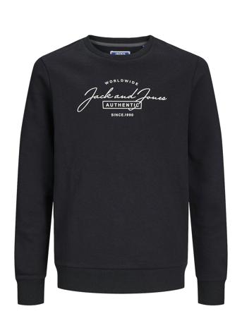 Jjferris Sweat Crew Neck Jnr Tops Sweat-shirts & Hoodies Sweat-shirts Black Jack & J S