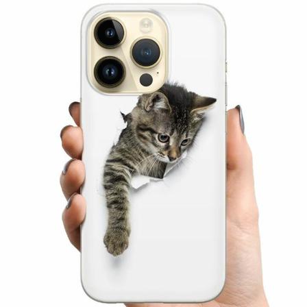Apple Iphone 14 Pro Tpu Mobilskal Curious Kitten
