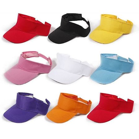 Solskærm Justerbar Sports Tennis Golf Kasket Pandebånd Unisex Mænd Kvinder Hat Sommer(Gul)