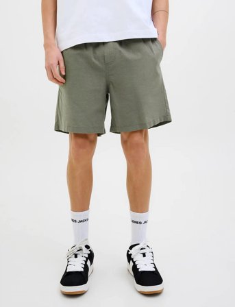Jack & Jones Jpstjaiden Summer Linen Blend Short Sn - Khaki green - S