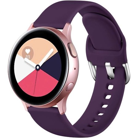 Armband kompatibel med Samsung Galaxy Watch Active / Active2 40mm / 44mm, 20mm mjuka silikonarmband som ersättning för Samsung Galaxy Watch 42