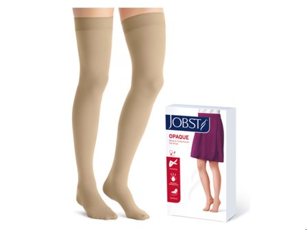JOBST Opaque lårstrømpe, Small, natural, 1 par
