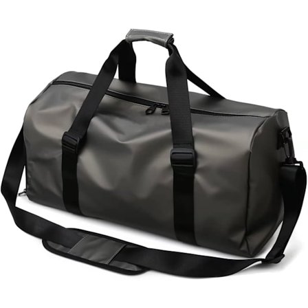 Gym Sport Bag Menn Kvinner, Reisebag med Skoskap og Våt Lomme, Weekend Overnatting Bag Champagne)