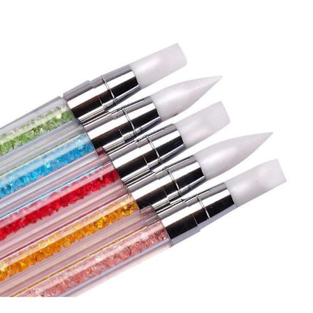 5 eksklusive uv-børster silikon dobbeltsidig