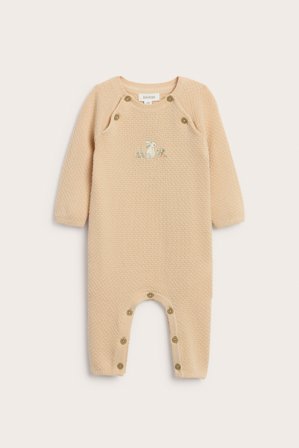 Newbie | Kombinezon z haftowanym królikiem Jasnopomarańczowy 56 | Jasnopomarańczowy