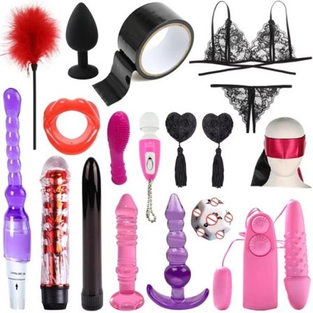 BDSM Dildo Vibrator Erotic Sex Bondage Anal But Plug Jelly G-Spot