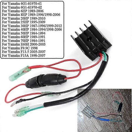 Regulator likeretter for Yamaha 6HP 8HP 20HP 25HP 30HP 40HP 50HP 60HP 70HP E60H F99C F135 F15A 6G1-81