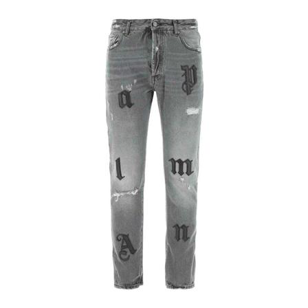 Palm Angels Straight Jeans grå, Herr, Herr, Storlek: W31