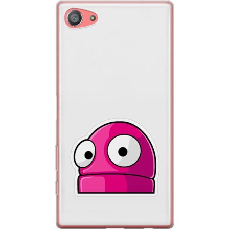 Kompatibel Mobilcover til Sony Sony Xperia Z5 Compact Rosa tegneseriefigur med store øjne i legende og humoristisk stil