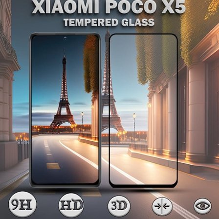 1-Pack XIAOMI POCO X5 Näytönsuoja - Karkaistu Lasi 9H - Super laatu 3D