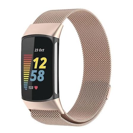 Milano Magnetic Metal Watch Band för Fitbit Charge 5
