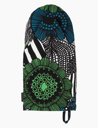 Pieni Siirtolapuutarha Ovenmitten Home Textiles Kitchen Textiles Oven Mitts & Gloves Grøn Marimekko Home
