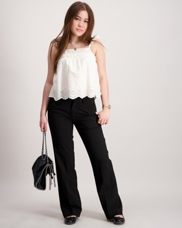 Grunt Dudai Wide pants Noir Pantalons Fille - Kids Brand Store