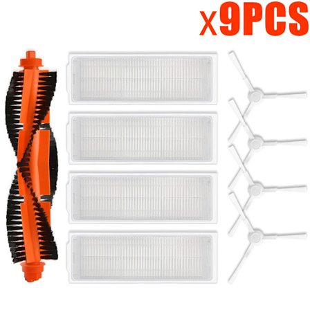 Kompatibel för Xiaomi Robotdammsugare S10 S12 B106GL / Mop 2S XMSTJQR2S Ersättningsdelar Huvudborste Sidoborste Filterduk Tillbehör