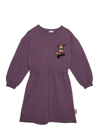 Pippi Sweat Dress Dresses & Skirts Dresses Casual Dresses Long-sleeved Casual Dresses Lilla Martinex*Betinget Tilbud