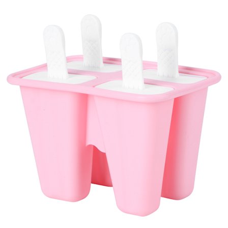 Roseformede silikonformer for is, DIY-verktøy med håndtak, kjøkkenartikler, 4 isformer