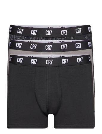 Cr7 Basic W Aop, Trunk, 3-Pack Black CR7