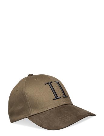 Baseball Cap Suede Ii Accessories Headwear Caps Khaki Green Les Deux