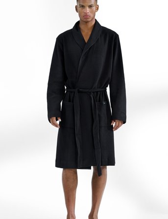 Bread & Boxers Robe - Black - S/M