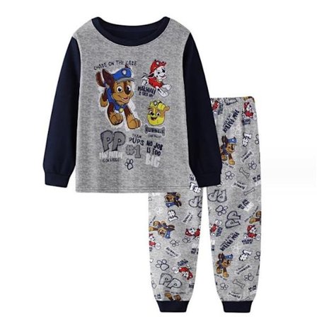 PAW Patrol Pyjamas Set Barn långärmade byxor Set Sovkläder grå grey