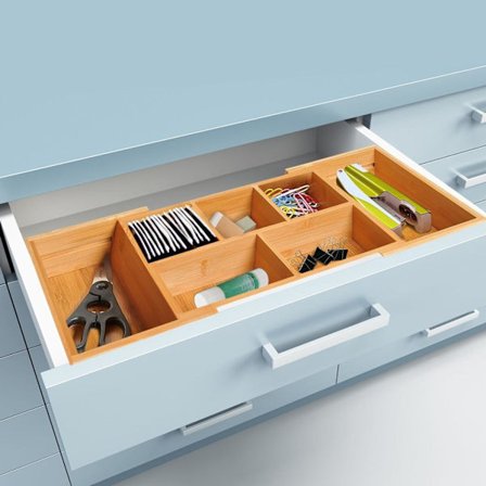 Rootz Skuffe Organizer - Brun - Bambus - 9,68 cm x 6,92 cm x 2,75 cm